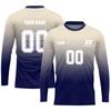 Men’s Long Sleeve Gradient Athletic Shirt, Lightweight Sports Top, Quick Dry Tee for Training, Running,