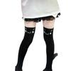Cute Printed Socks Long Tube Knee Socks Jk Thigh Socks Japanese Two-Dimensional Black Stockings High Tube Socks