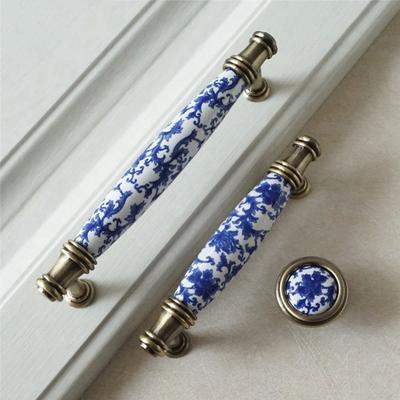 Μόδα Έπιπλα Μπλε και Λευκό Συρταριέρα Ντουλάπι Χερούλια Πόρτας Χερούλια Συρταριών