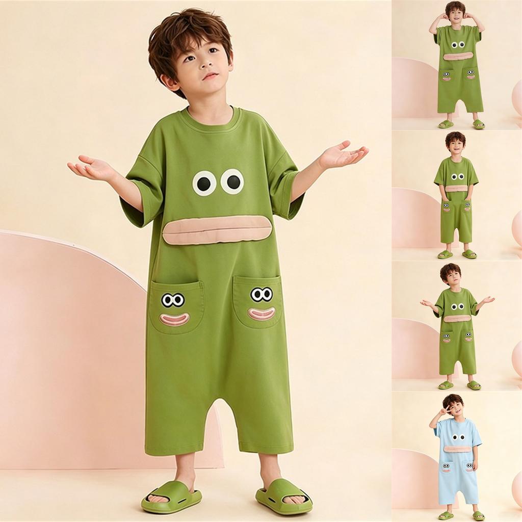 Kids Funny Footie Pajamas for Boys and Girls Novelty Sleepwear Loungewear