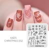 kads 14 Designs Nail Art Stamping Template Christmas Halloween Series Nail Print Stencil Plate Snowflake Animal Leaves Image Nail Plates