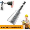 Wire Twisting Tools 6mm Hexagonal Handle Electrician Quickly Twister 1.5-6 Square 2-6 Way Twister Wire for Power Drill Drivers