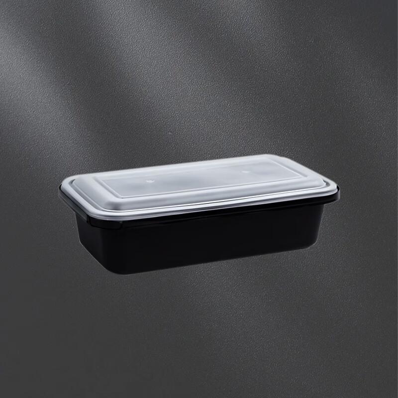 Disposable Rectangular Food Container with Lock Lid