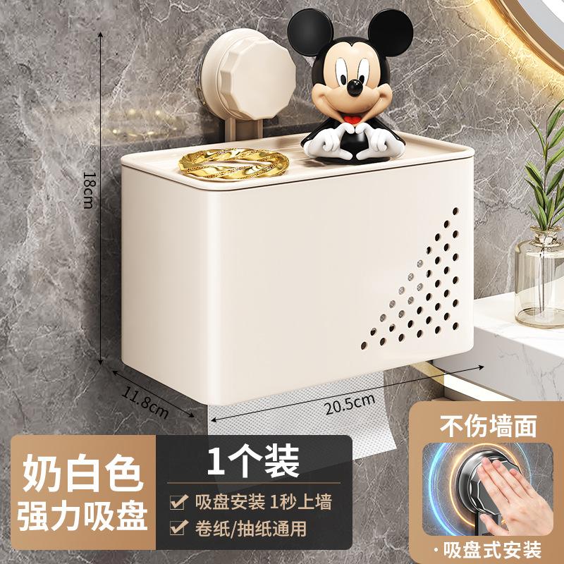 Toiletten-Saugnapf-Taschentuchbox Toilettenpapier Wandmontierter wasserdichter Papierrollen-Toilettenpapier-Aufbewahrungsrollenhalter