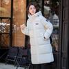 2026 Winter Warm Thick Mid-Length Hooded Cotton Puffer Jacket Unisex Loose Fit Men Women