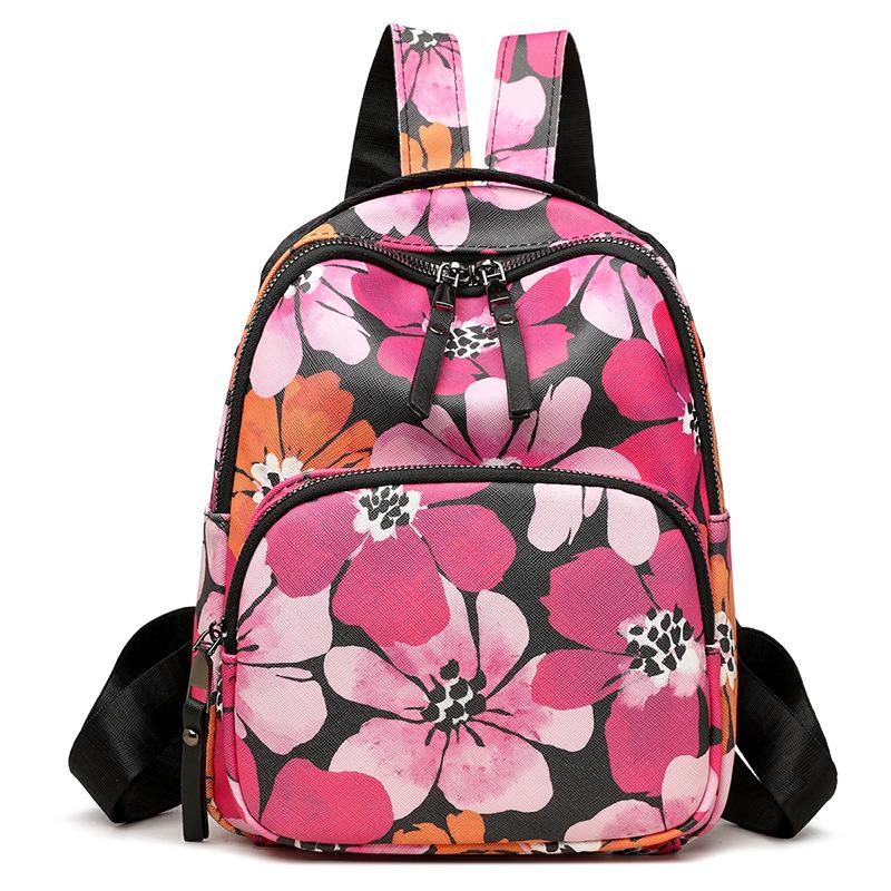 Schoolbag Women's Backpack Portable Crossbody Three-purpose Backpack Explosive Large Capacity Premium Multifunctional Backpack