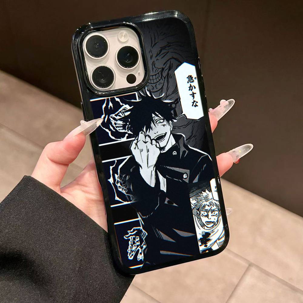 Anime Fushiguro Megumi Jujutsu Kaisen Phone Case For Iphone 11 12 13 14 15 Pro Max 17 16 Plus Hard PC+TPU Back Cover