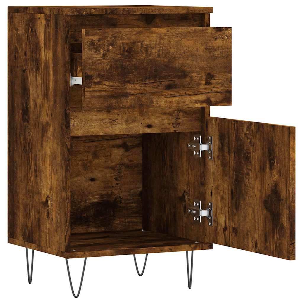 Sideboard Smoked Oak 40 X 35 X 70 Cm Particleboard