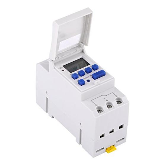 Hilitand LCD Display Power Electronic Relay Timer 16 Weekly Configurable for and Home Appliances Timer, Switch, On/Off Timers, Lamps, TVs, Radios,