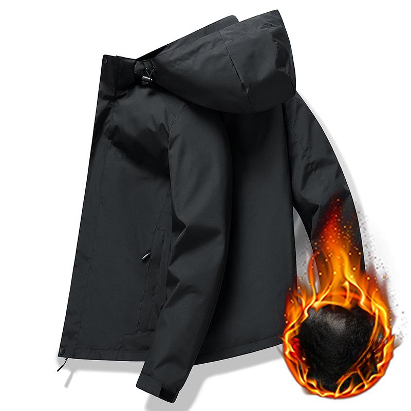 Tooling Jacket Men's Spring Hooded Jacket Men's Youth Sports Trench Coat Men's Casual Jacket