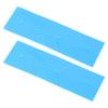 2pcs Flat Measuring Spoon 3 In 1 Polygons Measuring Spoon Fold Flat Kitchen Tool for Cooking Baking Large Size Blue