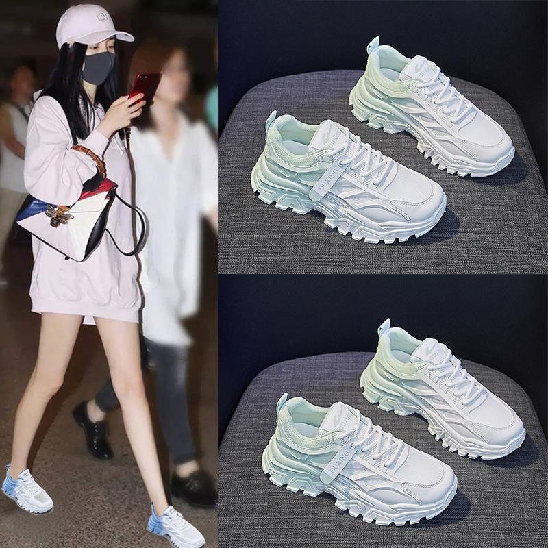 Korean Version of Dad Shoes for Women 2025 Spring New Breathable Student Sports Shoes for Women Ins Trendy Casual Net Shoes for Women