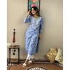 Women Bollywood Top Tunic Kurta Pant Set Indian Designer Ethnic Kurti Dress VFP-1860a