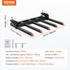 Clamp On Debris Forks To 48" Bucket, 2600 Lbs Capacity Heavy Duty Clamp On Pallet Forks Bucket Attachments, Fit for Loader Bucket Skidsteer Tractor To