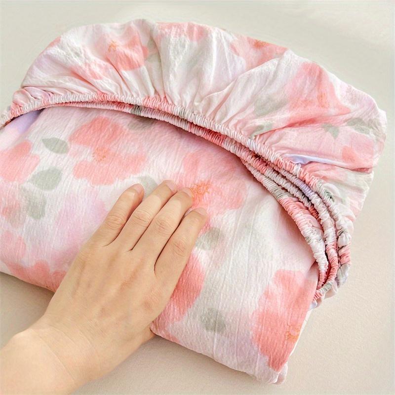 1pc Double Layer FIBER Fitted Sheet without Pillowcase or Insert Comfortable  for Bedroom Guest Room Hotel All Seasons