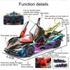 1:32 Apollo EVO IE Model Toy Car Exquisite Interior Doors Opened Diecast Metal Pull Back Toys Cars Sound Light Presents for Boys