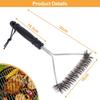 Stainless Steel BBQ Grill Brush – Non-Stick, Heavy-Duty Wire Cleaning Tool for Barbecue Accessories