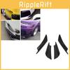 Premium Quality Universal 4pcs Car Front Bumper Lip Splitter Fins Body Spoiler Kit