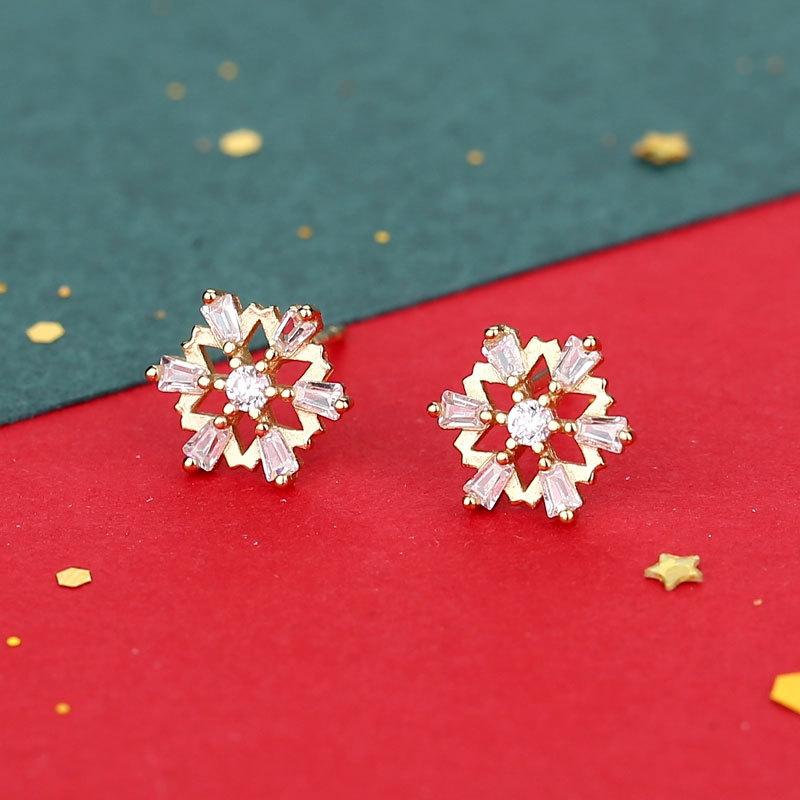 

Рождественские серьги Новогодняя рождественская коллекция Серьги для женщин Компактный темперамент Подходят для зимы Серьги