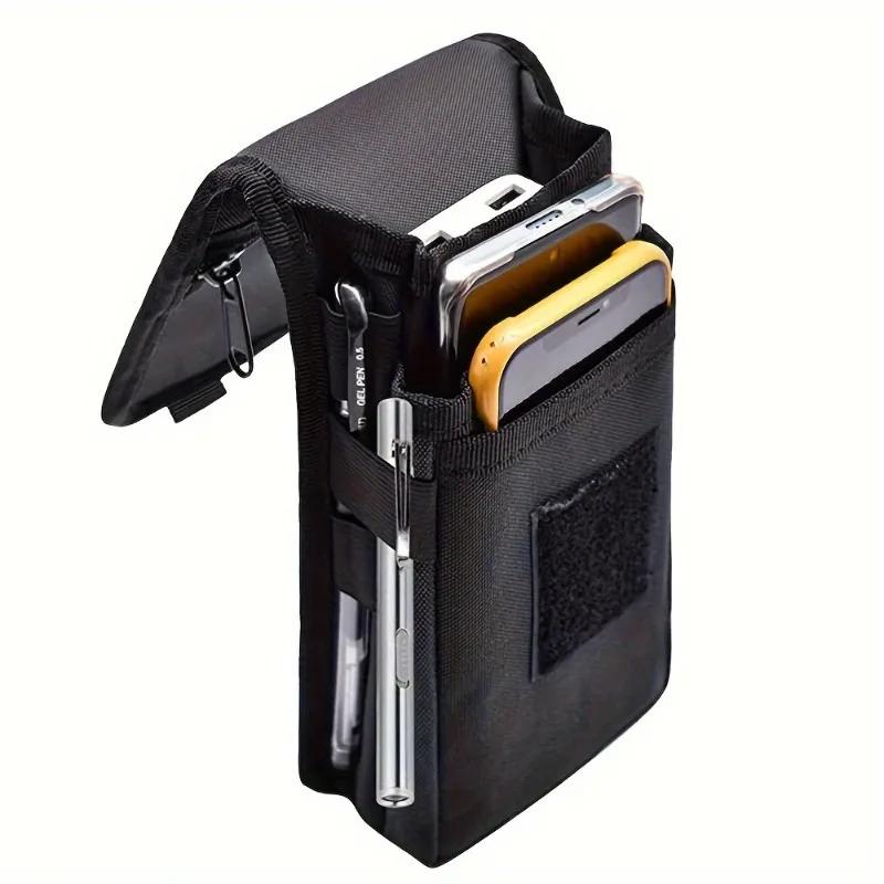 6.5 Inch Multi-Functional Mobile Phone Bag Oxford Fabric Pocket Cell Phone Belt Pouch Case Men s Outdoor Bag for Iphone 16 15