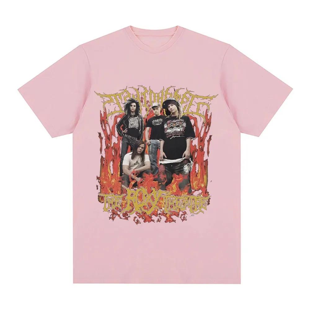 Rock Band Tokio Hotel The Roxy Theatre Signature T Shirt Vintage Punk Gothic T-shirt Cotton Casual Short Sleeve T-shirts Unisex
