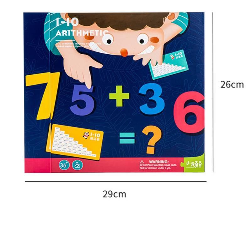 Wooden Magnetic Math Book For Kids Educational Toy For Early Learning And Brain Development