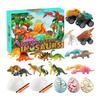 Kinder Dinosaurier Adventskalender 24 Tage Countdown bis Weihnachten mit Überraschungs-Spielfiguren für Kinder