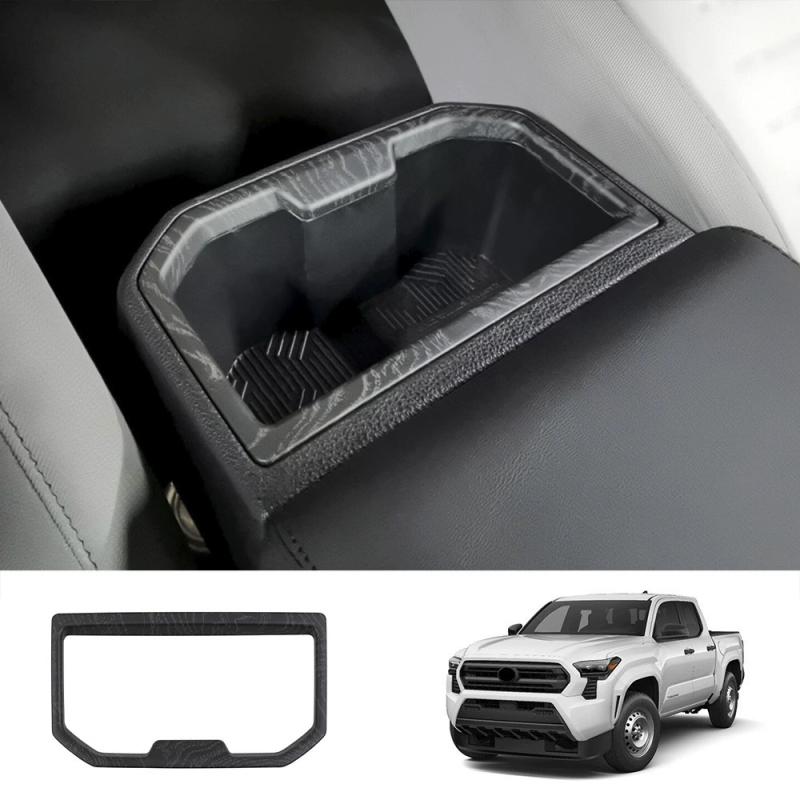 LHD For TOYOTA TACOMA 2024 2025 ABS Black Wood Central control window lift center control gear shift panle meter AC vent cover