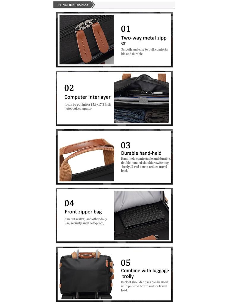 Mångsidig Canvasryggsäck för Män med Hög Kapacitet