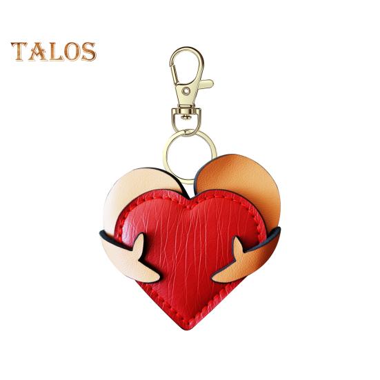 

Брелок в форме сердца из искусственной кожи ручной работы, декоративный брелок с надписью «Любовь», сумка, рюкзак, автомобильные аксессуары D