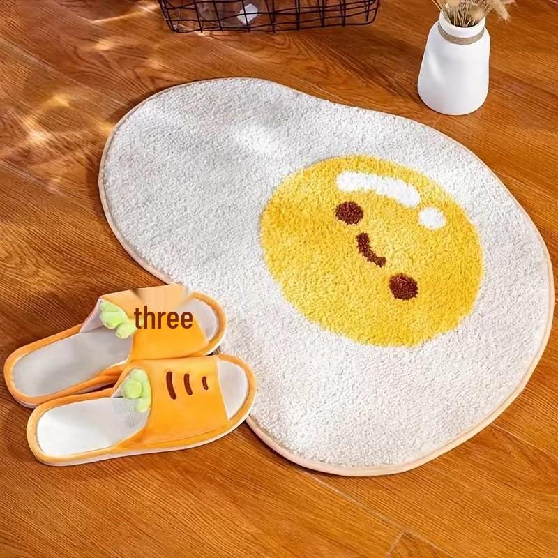 Non-Slip Imitation Cashmere Bathroom Floor Mat - Easy-Clean Doormat