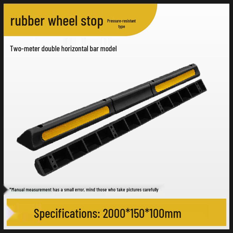 Thickened Rubber Wheel Stopper: Parking Position Limiter & Reversing Block