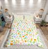Homewish Colorful Flower Duvet Cover SetBotanical Plants For Kids Bedding SetSpring Graden Decor