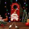 3pcs Christmas Door Knob Ornaments Festive Hanging Decorations Snowman Santa Claus Elk Ornaments for Home Party Xmas Tree Decor