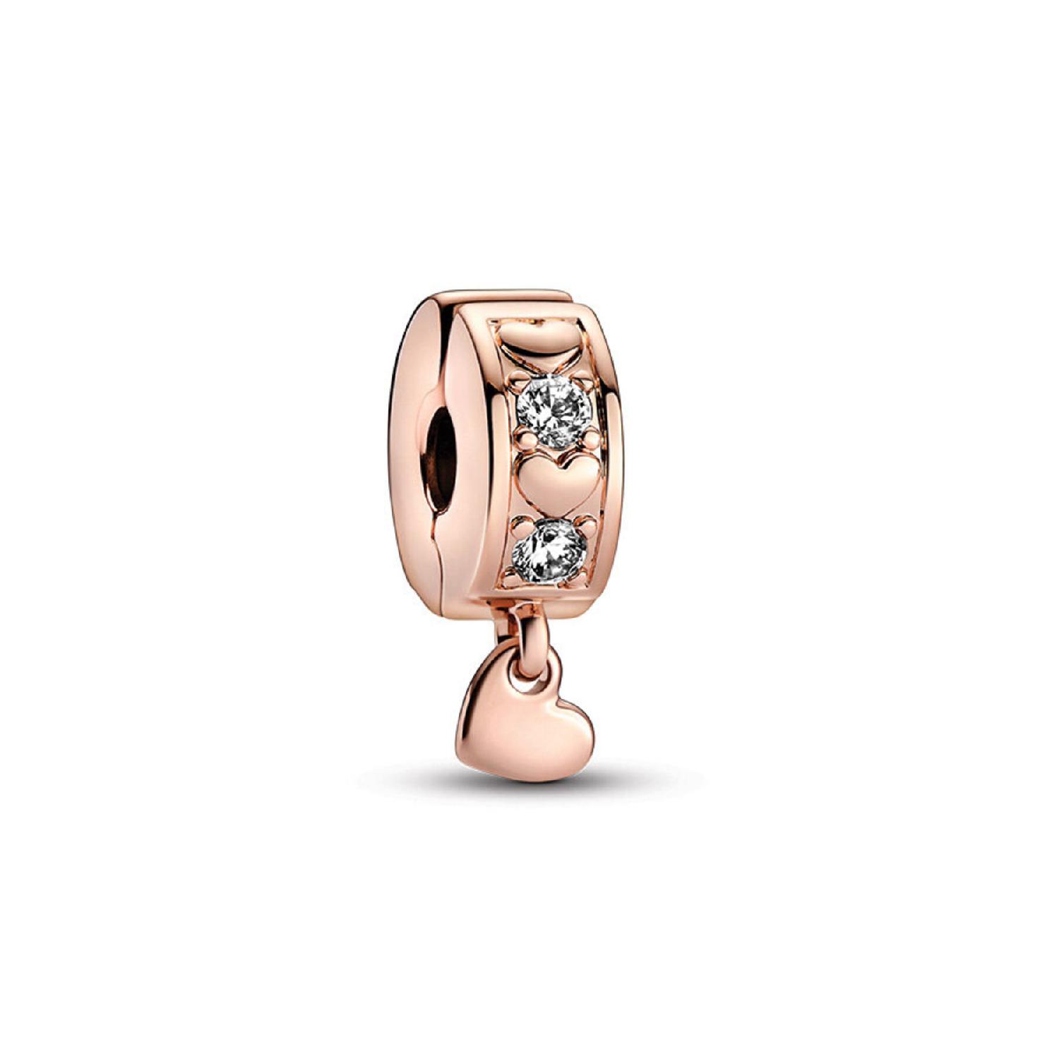 

Блестящая подвеска-зажим с бесконечными сердечками