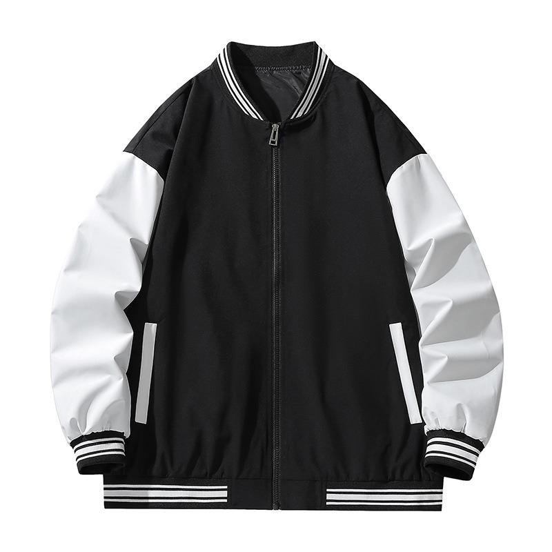 Retro Baseball Jersey Versatile Color Matching Jacket Men's Spring and Autumn New Trendy Brand Loose Top