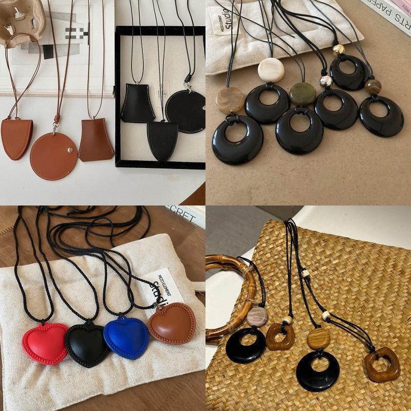 Love Pendant Necklace Internet Celebrity Fashion Versatile Sweater Chain High Sense Jewelry