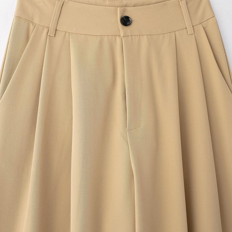 Kaslead New Arrival Women's Clothing Fashion Style Fashion Double Pleated Minimalist High Waist Casual Trousers 1255556 606