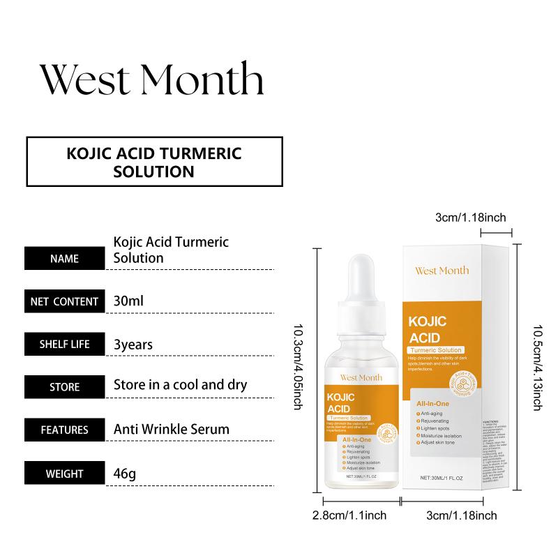 30Ml Kojic Acid Freckle Removing Whitening  Fade Pigmentation Melasma Dark Spots  Repair Serum