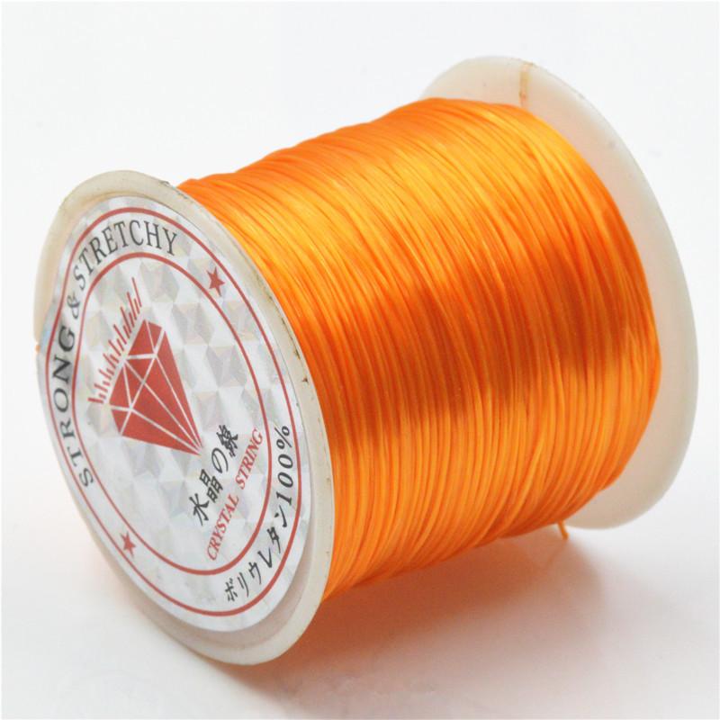 Crystal Elastic Line, Flat Rubber Band Rope 60 Meters Per Roll, Bead Line Diy Jewelry Accessories