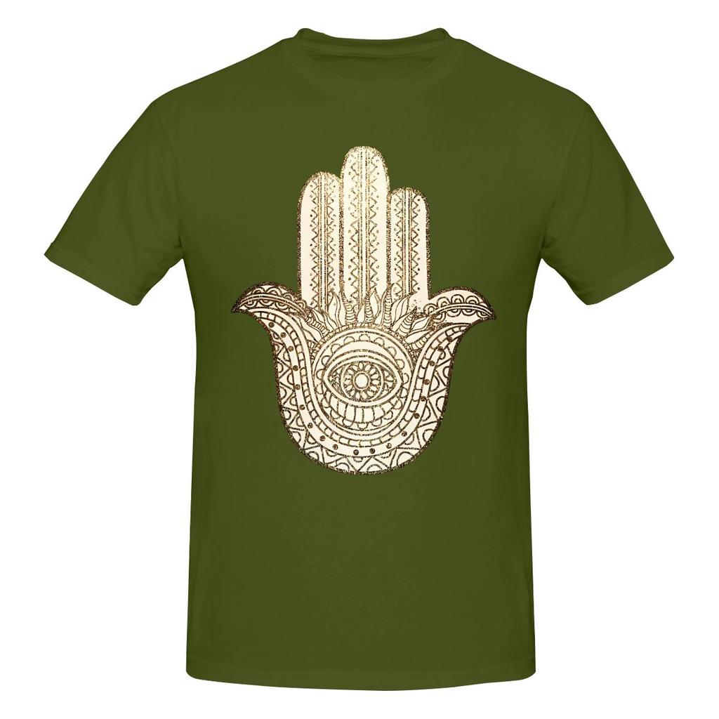 Funny Golden Hamsa Hand Unisexs Printed TShirt Unisex T shirtShirts