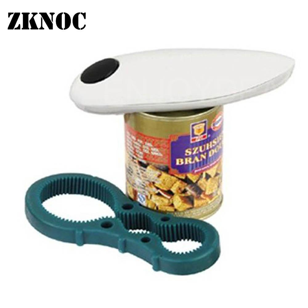 Electric Can Opener One Touch Automatic Tin Bottle &Bottle Wrench Electronic Bottle Opener