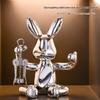 Silver Rabbit Wine Holder & Bottle Opener Ornament