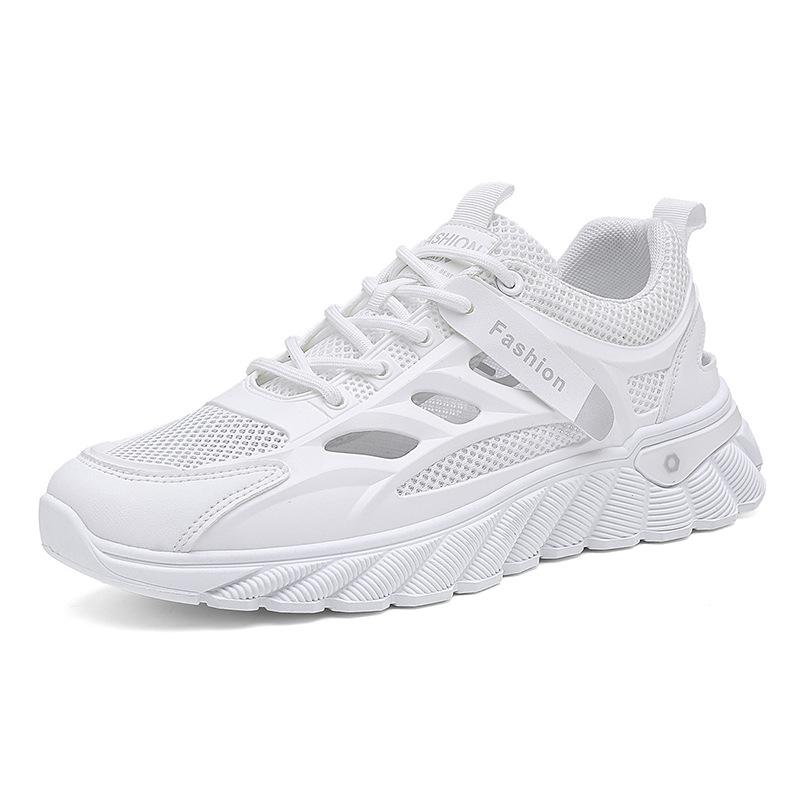 Men's Shoes 2025 Summer New Men's Breathable Casual Hollow Thin Shoes Non-slip and Wear-resistant Sports Thick-soled Forrest Gump Shoes