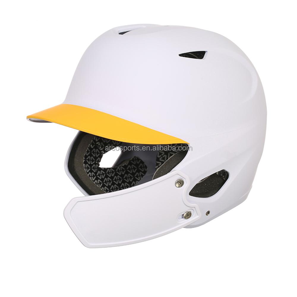 Professional Customized Single Ear Two Tone Matt Baseball Softball Helmet Standard Safety Protective Baseball Batting Helmet