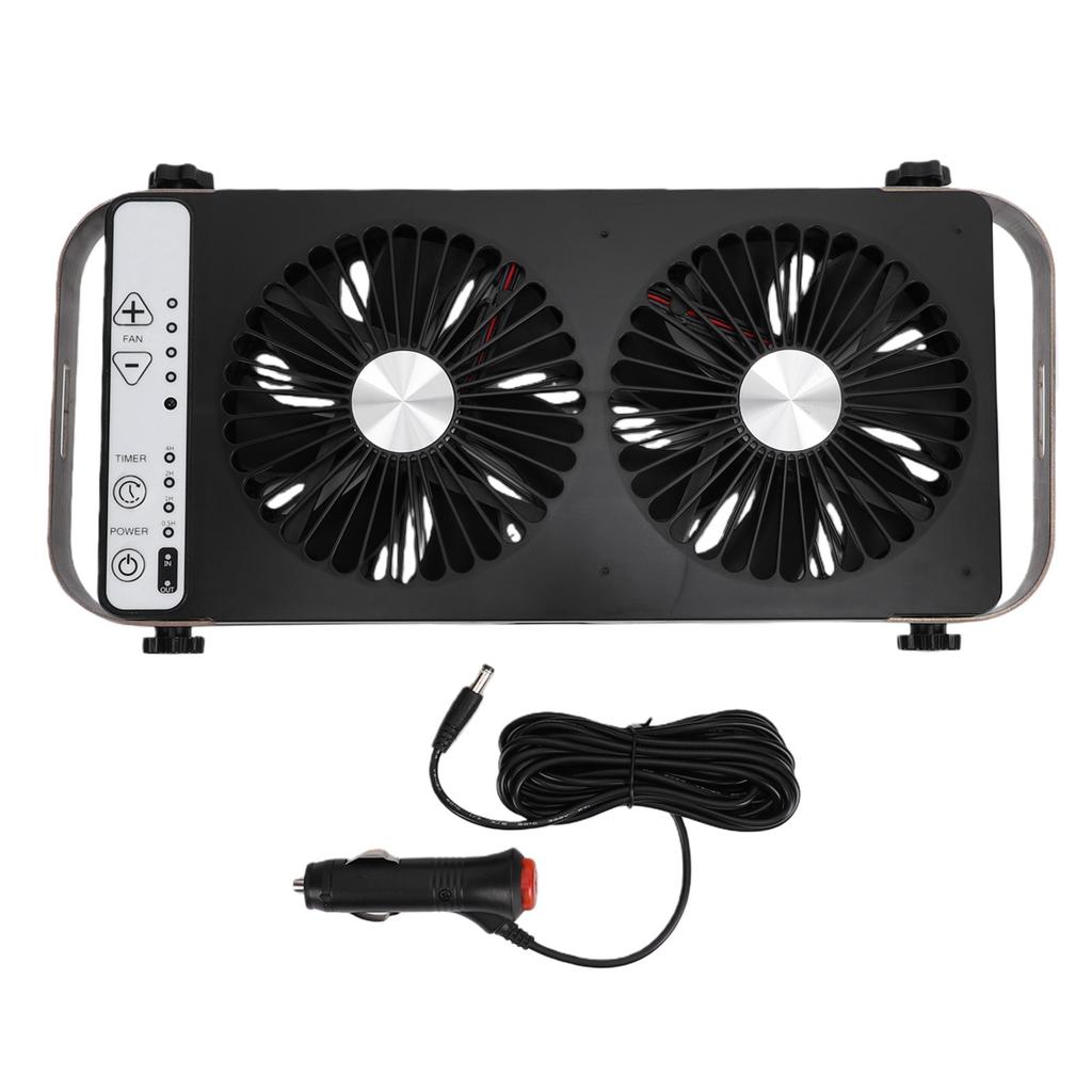 RV Roof Vent Fan Silent Exhaust Heat Dissipation ABS with 4 Speed Setting for Motorhome