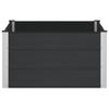Raised Garden Bed Black 100 X 100 X 54 Cm