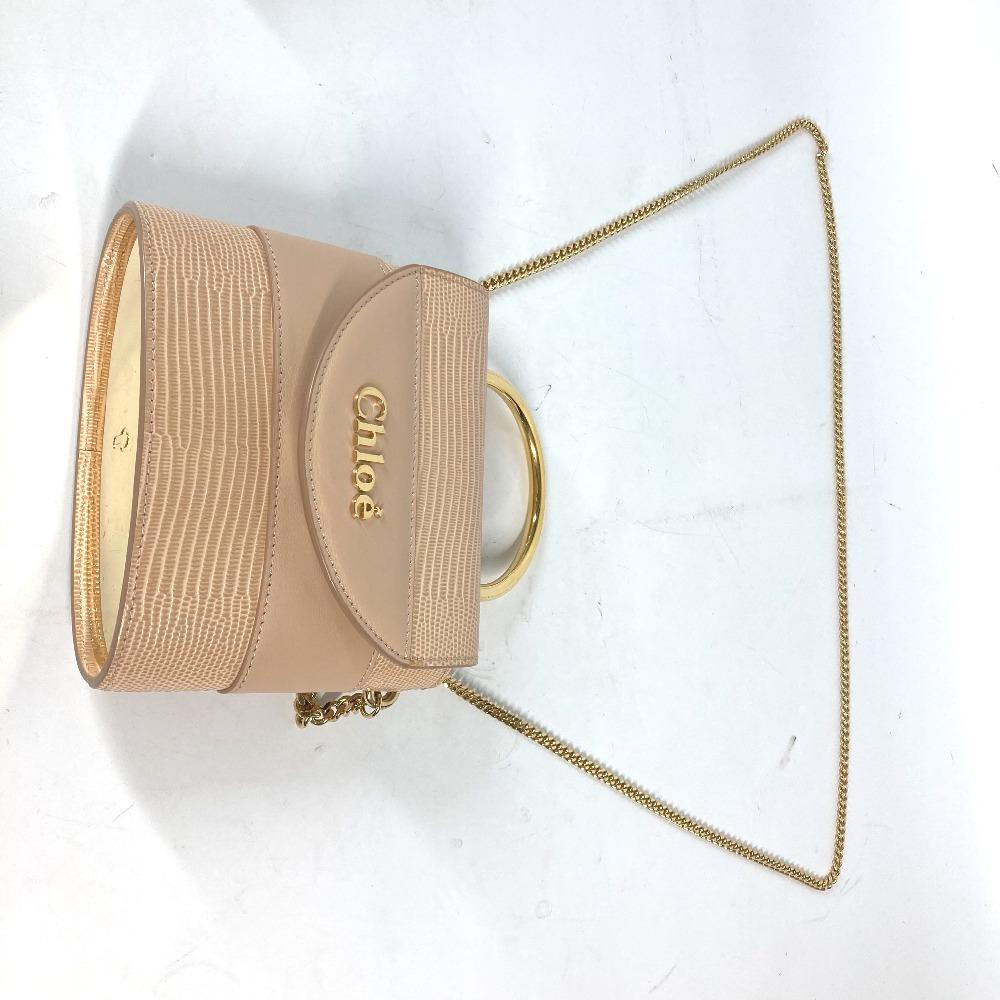 Chloe logo Abbey Rock Small 2WAY Hand Bag Crossbody Pochette Shoulder Bag