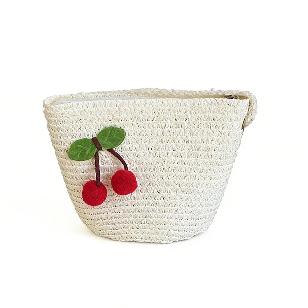 Wide Brim Kids Sun Hat Pearl Decoration Beach Hat Cute Style Straw Hat Girls Accessories