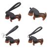 Handcrafted PU Leather Mini Dachshund Charm Key Organiser Backpack Ornament for Keychain Bag and Fashion Pendant